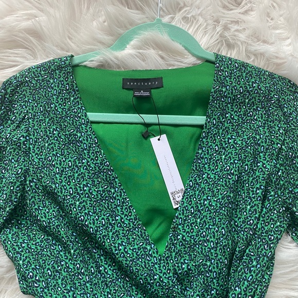 Green Leopard Print Dress - Picture 7 of 9